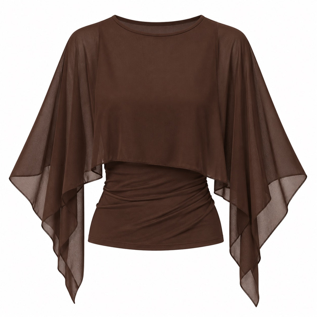 Brownwood Poncho Top